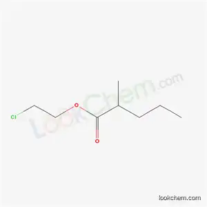 Molecular Structure of 6639-13-0 (2-Chloroethyl 2-methylpentanoate)