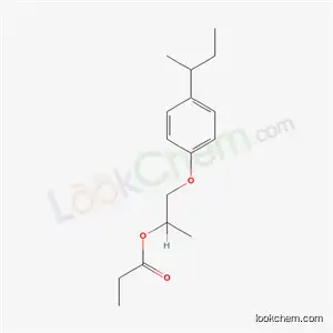 Molecular Structure of 5436-96-4 (1-[4-(butan-2-yl)phenoxy]propan-2-yl propanoate)