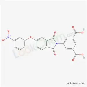 Molecular Structure of 5233-13-6 (5-[5-(3-nitrophenoxy)-1,3-dioxo-1,3-dihydro-2H-isoindol-2-yl]benzene-1,3-dicarboxylic acid)