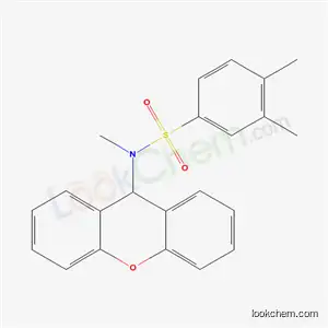 Molecular Structure of 6320-59-8 (N,3,4-trimethyl-N-(9H-xanthen-9-yl)benzenesulfonamide)