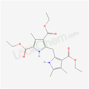 diethyl 5-[(3-ethoxycarbonyl-4,5-dimethyl-1H-pyrrol-2-yl)methyl]-3-methyl-1H-pyrrole-2,4-dicarboxylate cas  6625-25-8