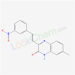 7-methyl-3-[2-(3-nitrophenyl)ethenyl]-1H-quinoxalin-2-one cas  6322-10-7