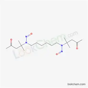 Molecular Structure of 6268-54-8 (N-(2-methyl-4-oxo-pentan-2-yl)-N-[6-[(2-methyl-4-oxo-pentan-2-yl)-nitroso-amino]hexyl]nitrous amide)