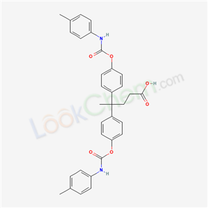 4,4-bis(4-{[(4-methylphenyl)carbamoyl]oxy}phenyl)pentanoic acid