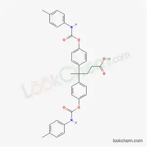 Molecular Structure of 6625-41-8 (4,4-bis(4-{[(4-methylphenyl)carbamoyl]oxy}phenyl)pentanoic acid)
