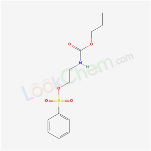 2-[(propoxycarbonyl)amino]ethyl benzenesulfonate