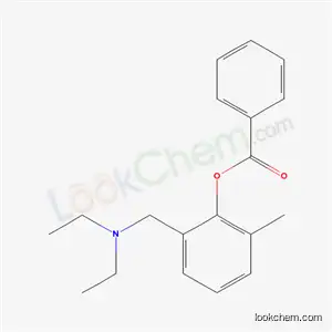 Molecular Structure of 7148-58-5 (2-[(diethylamino)methyl]-6-methylphenyl benzoate)
