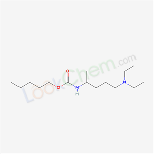 pentyl N-(5-diethylaminopentan-2-yl)carbamate cas  6952-06-3