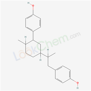 4-[2-[3-(4-hydroxyphenyl)-4-methyl-cyclohexyl]propyl]phenol cas  6948-87-4
