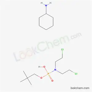Molecular Structure of 18229-02-2 (2,2-dimethylpropyl hydrogen bis(2-chloroethyl)phosphoramidate - cyclohexanamine (1:1))