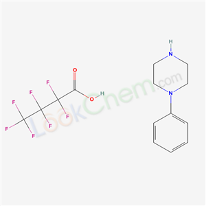 2,2,3,3,4,4,4-heptafluorobutanoic acid; 1-phenylpiperazine cas  2263-11-8