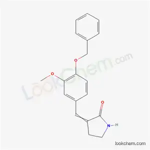 Molecular Structure of 1859-56-9 (3-[4-(benzyloxy)-3-methoxybenzylidene]pyrrolidin-2-one)