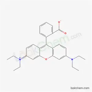 Molecular Structure of 86893-14-3 (Xanthylium, 9-(2-carboxyphenyl)-3,6-bis(diethylamino)-, inner salt)