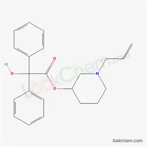 Molecular Structure of 18031-76-0 (1-(prop-2-en-1-yl)piperidin-3-yl hydroxy(diphenyl)acetate)