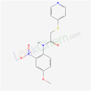 N-(4-methoxy-2-nitro-phenyl)-2-pyridin-4-ylsulfanyl-acetamide