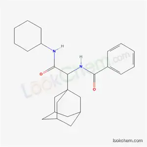 Molecular Structure of 6046-87-3 (N-[2-(cyclohexylamino)-2-oxo-1-tricyclo[3.3.1.1~3,7~]dec-1-ylethyl]benzamide)