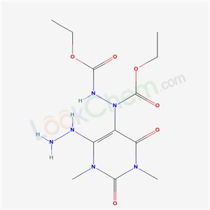 ethyl N-(ethoxycarbonylamino)-N-(4-hydrazinyl-1,3-dimethyl-2,6-dioxo-pyrimidin-5-yl)carbamate cas  18969-82-9