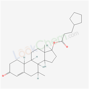(7,13-dimethyl-3-oxo-2,6,7,8,9,10,11,12,14,15,16,17-dodecahydro-1H-cyclopenta[a]phenanthren-17-yl) 3-cyclopentylpropanoate cas  73891-79-9