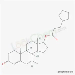 Molecular Structure of 73891-79-9 (7-methyl-3-oxoestr-4-en-17-yl 3-cyclopentylpropanoate)