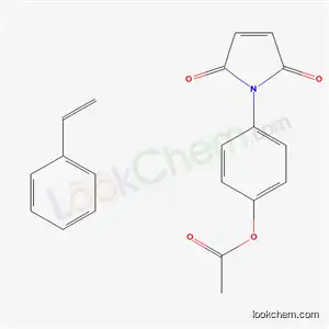 Molecular Structure of 71495-65-3 (4-(2,5-dioxo-2,5-dihydro-1H-pyrrol-1-yl)phenyl acetate - ethenylbenzene (1:1))