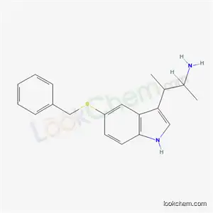 Indole, 3-(3-amino-2-butyl)-5-benzylthio-