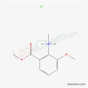 Molecular Structure of 5296-80-0 (2-methoxy-6-(methoxycarbonyl)-N-methylanilinium chloride)