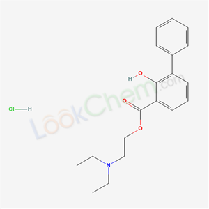 (1,1-Biphenyl)-3-carboxylic acid, 2-hydroxy-, 2-(diethylamino)ethyl ester, hydrochloride