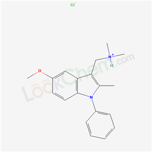 (5-methoxy-2-methyl-1-phenylindol-3-yl)methyl-dimethylazanium chloride