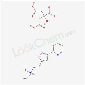 2-(carboxymethyl)-2,4-dihydroxy-4-oxobutanoate;diethyl-[2-(3-pyridin-2-yl-1,2-oxazol-5-yl)ethyl]azanium
