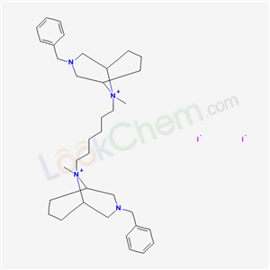 3-benzyl-9-[6-(3-benzyl-9-methyl-3-aza-9-azoniabicyclo[3.3.1]nonan-9-yl)hexyl]-9-methyl-3-aza-9-azoniabicyclo[3.3.1]nonane diiodide