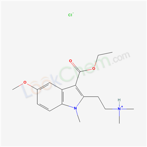 2-(3-ethoxycarbonyl-5-methoxy-1-methylindol-2-yl)ethyl-dimethylazaniumchloride