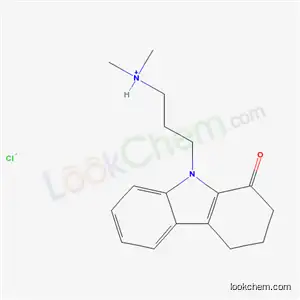 Molecular Structure of 18638-88-5 (N,N-dimethyl-3-(1-oxo-1,2,3,4-tetrahydro-9H-carbazol-9-yl)propan-1-aminium chloride)