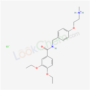 2-[4-[[(3,4-diethoxybenzoyl)amino]methyl]phenoxy]ethyl-methylazaniumchloride