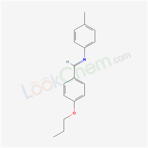 N-(4-methylphenyl)-1-(4-propoxyphenyl)methanimine cas  52846-21-6