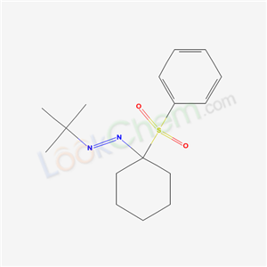 [1-(benzenesulfonyl)cyclohexyl]-tert-butyl-diazene cas  57909-56-5