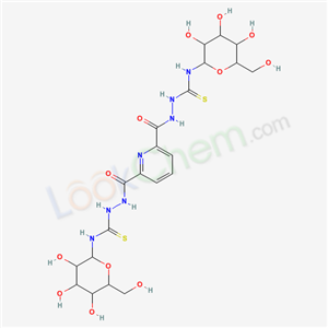 2,2'-(pyridine-2,6-diyldicarbonyl)bis{N-[3,4,5-trihydroxy-6-(hydroxymethyl)tetrahydro-2H-pyran-2-yl]hydrazinecarbothioamide(80666-77-9)
