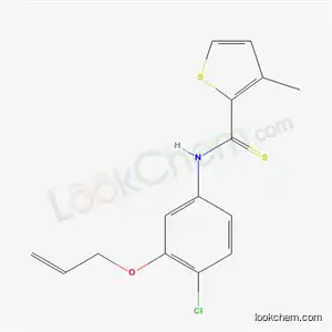 Molecular Structure of 173046-03-2 (N-[4-chloro-3-(prop-2-en-1-yloxy)phenyl]-3-methylthiophene-2-carbothioamide)