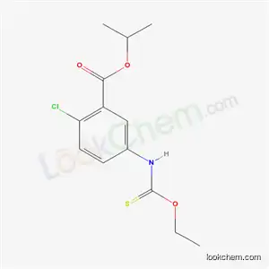 Benzoic acid, 2-chloro-5-((ethoxythioxomethyl)amino)-, 1-methylethyl ester