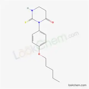 Molecular Structure of 5540-82-9 (3-[4-(pentyloxy)phenyl]-2-thioxotetrahydropyrimidin-4(1H)-one)