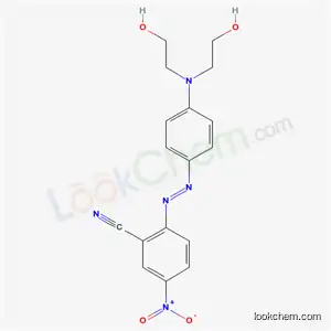 Molecular Structure of 54567-09-8 (2-[(E)-{4-[bis(2-hydroxyethyl)amino]phenyl}diazenyl]-5-nitrobenzonitrile)