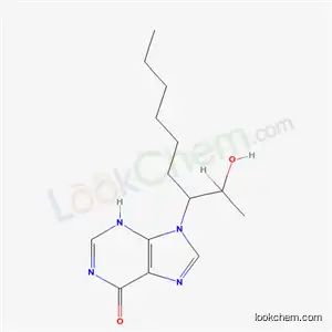 Molecular Structure of 75166-67-5 (1,9-dihydro-9-[1-(1-hydroxyethyl)heptyl]-6H-purin-6-one)