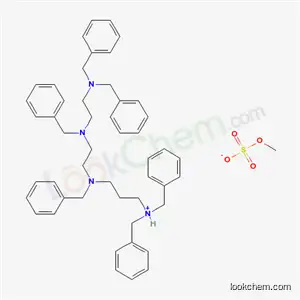 Molecular Structure of 82799-35-7 (dibenzyl[2-[benzyl[2-[benzyl[2-[dibenzylamino]ethyl]amino]ethyl]amino]ethyl]methylammonium methyl sulphate)