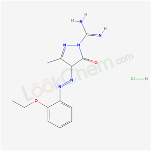 4-[(2-ETHOXYPHENYL)AZO]-4,5-DIHYDRO-3-METHYL-5-OXO-1H-PYRAZOLE-1-CARBOXAMIDINE HCL