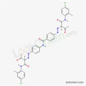 Molecular Structure of 85959-38-2 (4-[[1-[[(4-chloro-o-tolyl)amino]carbonyl]-2-oxopropyl]azo]-N-[4-[[1-[[(4-chloro-o-tolyl)amino]carbonyl]-2-oxopropyl]azo]phenyl]benzamide)