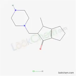 Molecular Structure of 88364-14-1 (3-methyl-2-(piperazin-1-ylmethyl)-3,4,5,6-tetrahydropentalen-1(2H)-one hydrochloride)