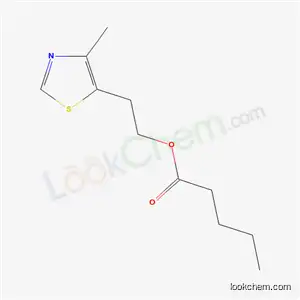 Molecular Structure of 94159-30-5 (2-(4-Methylthiazol-5-yl)ethyl valerate)