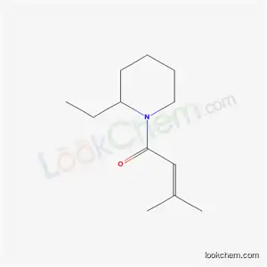 Molecular Structure of 95524-59-7 (2-ethyl-1-(3-methylbut-2-enoyl)piperidine)