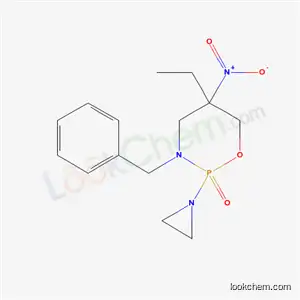 Molecular Structure of 52855-16-0 (2-aziridin-1-yl-3-benzyl-5-ethyl-5-nitro-1,3,2-oxazaphosphinane 2-oxide)