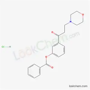 Molecular Structure of 59004-88-5 (3-(3-morpholin-4-ylpropanoyl)phenyl benzoate hydrochloride)