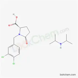 N-(Dichloro-3',4' benzyl)pyroglutamate de diisopropylamine [French]